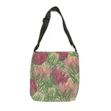 South African Protea Tote bag African print design Protea Adjustable