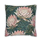 South African Protea Spun Polyester Pillowcase -Pillow not included