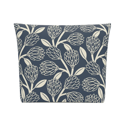 South African Protea Cotton Cosmetic Bag