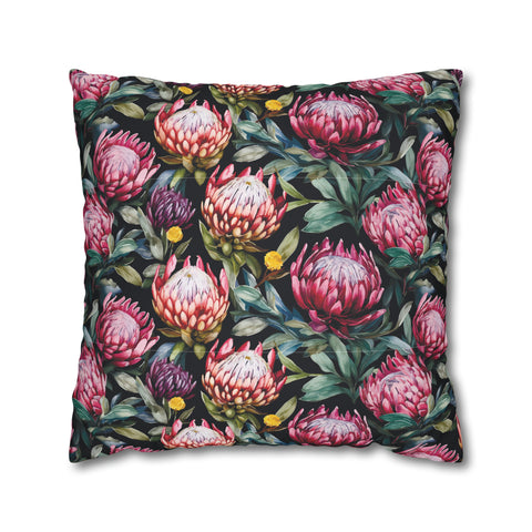 South African Protea Spun Polyester Pillowcase