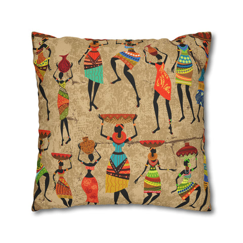 African Ladies Pillowcase Cover only - no filling is included