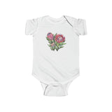 South African Protea - Infant Fine Jersey Bodysuit Protea Dispatched from UK