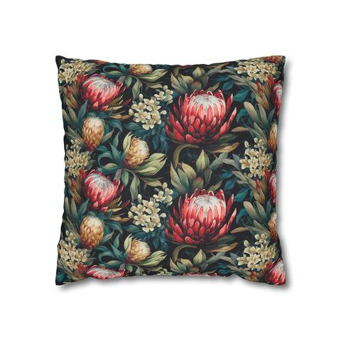 South African Protea Spun Polyester Pillowcase