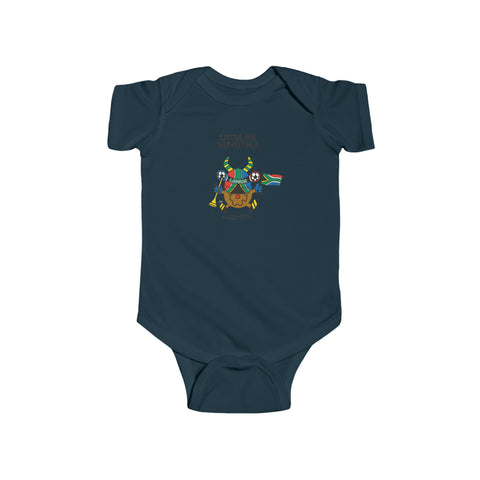 Little Mr  Vuvuzela Laduma South African Baby Jersey Bodysuit