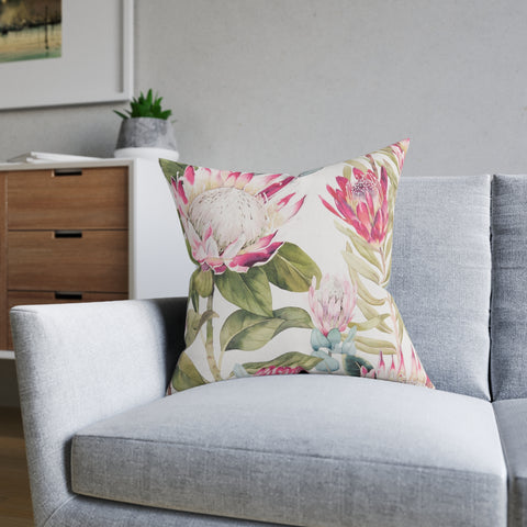 South African Protea Square Pillow