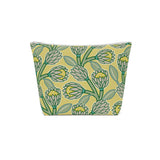 South African Protea Cotton Cosmetic Bag