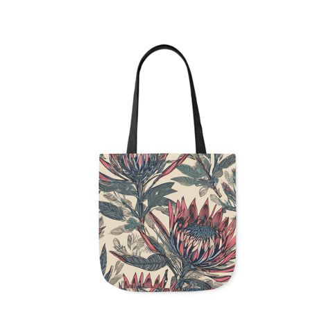 South African Protea Polyester Canvas Tote Bag