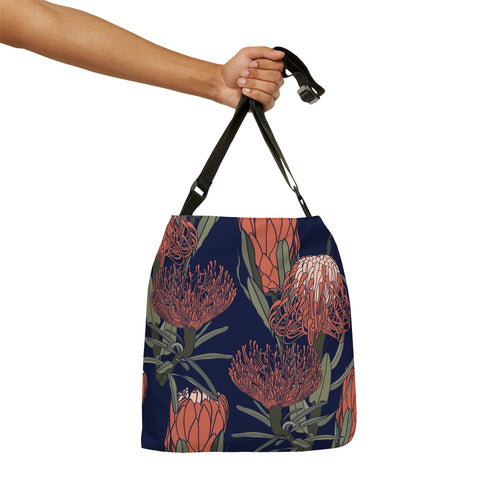 South African Protea Tote bag African print design Protea Adjustable