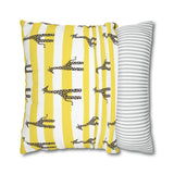 African Giraffe stripe yellow Pillowcase Cover only - no filling is included