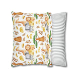 Kids nursery African Giraffe Lion Elephant Pillowcase Cover only - no filling is included