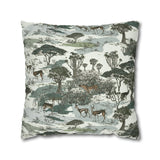 African Safari springoks and animal print Pillowcase Cover only - no filling is included