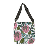 South African  Protea Tote bag African print design Protea Adjustable