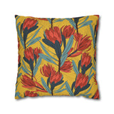 South African Protea Spun Polyester Pillowcase