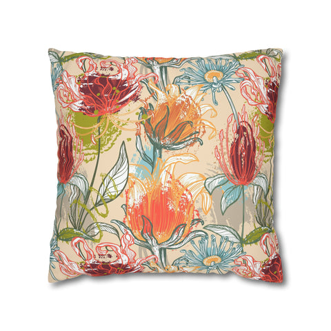 South African Protea Pillowcase Cover only - no filling is included