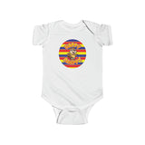 South African Afrikaans Happy Chappie Baby Unisex Infant Fine Jersey Bodysuit - Shipped from the UK