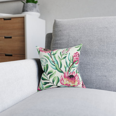 South African Protea Square Pillow