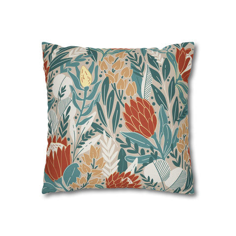 Pillow Case Ethnic Protea flowers floral