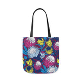 South African Protea Polyester Canvas Tote Bag