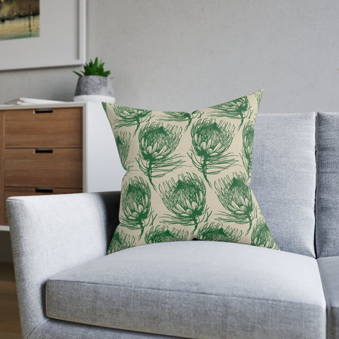 South African Protea Square Pillow