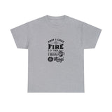 First I light the Fire then I Braai Things  South African Shirt,  Afrikaans / Braai Unisex Heavy Cotton Tee