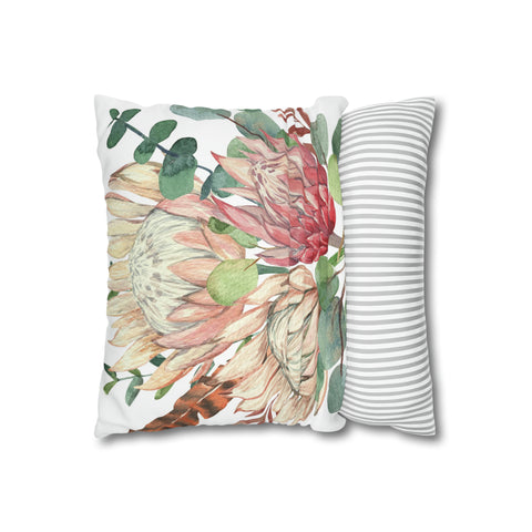 South African Protea Pillowcase Cover only - no filling is included