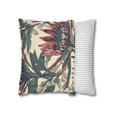 South African Protea Spun Polyester Pillowcase -Pillow not included