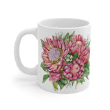 Protea South African 11oz White Mug