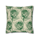 South African Protea Spun Polyester Pillowcase - Shipped from UK/USA/AUS