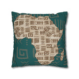 Africa Map Pillowcase Cover only - no filling is included