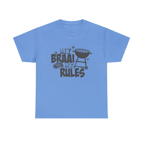 South African My Braai My Rules Unisex Heavy Cotton T-shirt