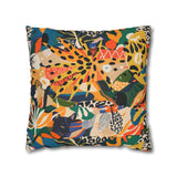 African abstract people and animal print Pillowcase Cover only - no filling is included