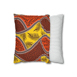 African Leaves and colours Pillowcase Cover only - no filling is included