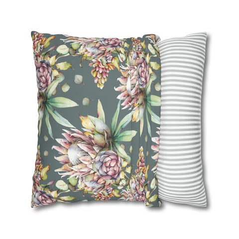 South African Protea Spun Polyester Pillowcase