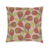 South African Protea Square Pillow