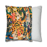 African abstract people and animal print Pillowcase Cover only - no filling is included