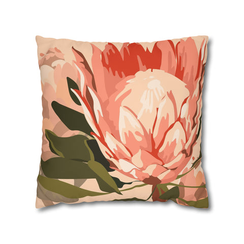 South African Protea Pillowcase Cover only - no filling is included