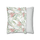 South African Protea Spun Polyester Pillowcase - Shipped from UK/USA/AUS