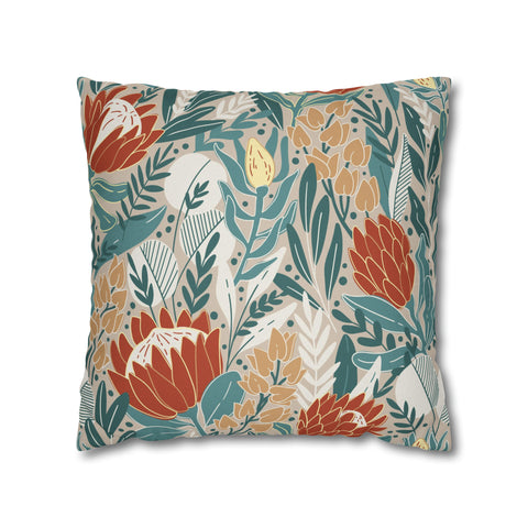 Pillow Case Ethnic Protea flowers floral