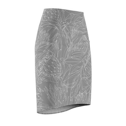 South African Protea Women's Pencil Skirt