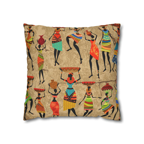 African Ladies Pillowcase Cover only - no filling is included