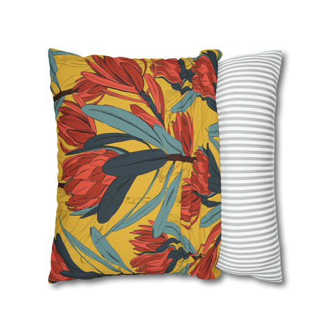 South African Protea Pillowcase Cover only - no filling is included