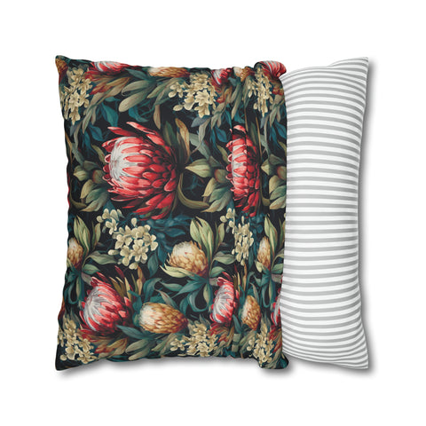 South African Protea Spun Polyester Pillowcase