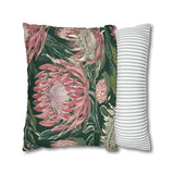 South African Protea Spun Polyester Pillowcase -Pillow not included