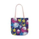 South African Protea Polyester Canvas Tote Bag