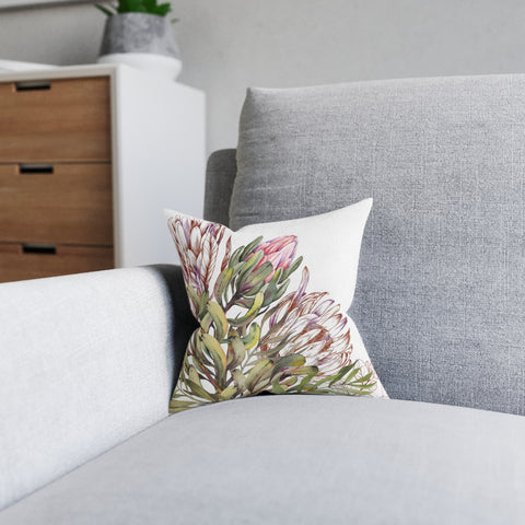 South African Protea Square Pillow