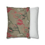 South African Protea Spun Polyester Pillowcase- Shipped from UK/USA/AUS