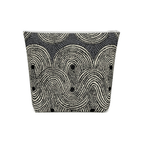 South African Waves African print Cotton Cosmetic Bag