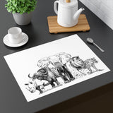 South African Big Five African Safari animals Placemat, 1pc