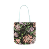 South African Protea Polyester Canvas Tote Bag