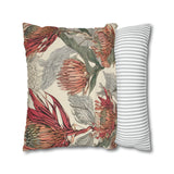 South African Protea Spun Polyester Pillowcase -Pillow not included